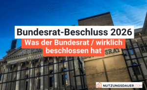 Bundesrat will Nutzungsdauer-Gutachten kippen: Bundesratsgebäude in Berlin, Titelgrafik von Nutzungsdauer.com